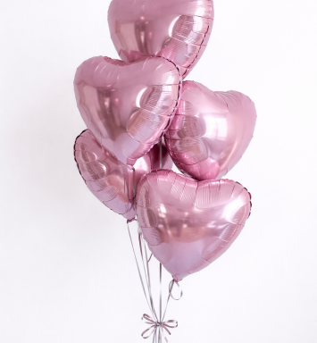 Ramo de corazones rosas